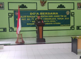 TNI, Polri dan Masyarakat Doa Bersama Menjelang HUT Kodam Brawijaya