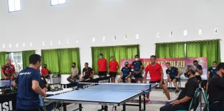 Atlet Tenis Meja Bertarung di Mazidam V/Brawijaya