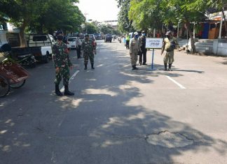 9 Pelanggar Prokes di Jalan Semampir Ditindak Kodam V Brawijaya