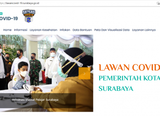 Warga Surabaya Kini Bisa Pantau Jadwal Vaksinasi Lewat Website LawanCovid-19