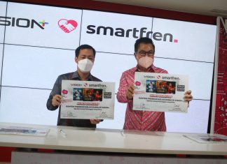 Hadirkan Konten Video Premium untuk Pelanggan, Smartfren Tandatangani Kerja Sama Ekslusif dengan Vision+ Smartfren