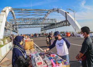 Uji Coba Jembatan Suroboyo untuk Pejalan Kaki, Pemkot Surabaya Gandeng 20 Pelaku UMKM