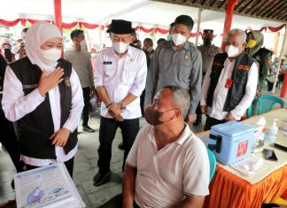 Stok Vaksin Covid-19 Aman dan Cukup, Gubernur Khofifah Ajak Masyarakat Segera Booster Sebelum Mudik