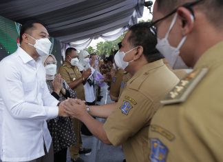 Pertama Kali, Wali Kota Eri Cahyadi Halal Bihalal Idul Fitri dengan Ribuan ASN di Halaman Balai Kota Surabaya