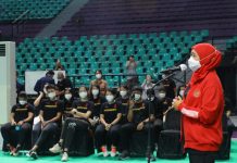 Lepas Kontingen Timnas Basket Putri ke SEA Games XXXI Vietnam, Gubernur Khofifah Optimis Raih ‘Medali Naik Kelas’
