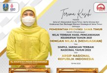 Jatim Raih 2 Penghargaan dari Arsip Nasional RI, Gubernur Khofifah : Kearsipan Penting untuk Dukung Akses dan Layanan Kepada Masyarakat