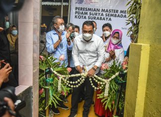 Kejar Target 2023 Semua Terlayani Air, 7 Lokasi Master Meter di Surabaya Diresmikan