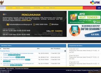 Sempat Ada Kendala pada Paket Lelang, Website LPSE Pemkot Surabaya Kini Berjalan Normal