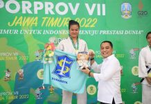 Didukung Langsung Wali Kota Eri Cahyadi, Atlet Judo Surabaya Tampil Jos di Porprov Jatim VII