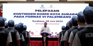 Targetkan Boyong Medali Emas, Wali Kota Eri Cahyadi Berangkatkan 146 Atlet ke Fornas VI di Kota Palembang