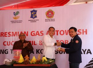 Resmikan GAS Autowash, Wali Kota Eri Cahyadi Apresiasi Peran Karang Taruna Buka Lapangan Kerja