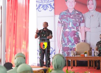 Pangdam V/Brawijaya Didampingi Pejabat Utama Kodam V/Brawijaya Melaksanakan Kunjungan Kerja ke Kodim 0801/Pacitan