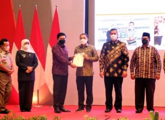 Disaksikan Menteri ATR/BPN, Wali Kota Eri Cahyadi Serahkan Hibah Aset Pemkot pada BPN II