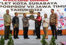 Pemkot Surabaya Sambut Pahlawan Olahraga Porprov VII Jatim di Halaman Balai Kota