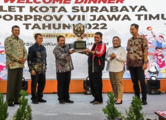 Pemkot Surabaya Sambut Pahlawan Olahraga Porprov VII Jatim di Halaman Balai Kota