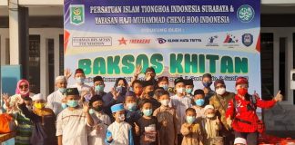 Peringati 1 Muharam 1444H, YBSI dan PITI- YHMCHI Bersinergi Khitan Tunanetra-Dhufa di Masjid Chengho