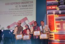 Puncak Peringatan Harkopnas, Wali Kota Eri Cahyadi Raih Penghargaan Penggerak Koperasi Terbaik se-Indonesia