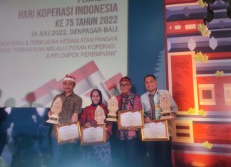 Puncak Peringatan Harkopnas, Wali Kota Eri Cahyadi Raih Penghargaan Penggerak Koperasi Terbaik se-Indonesia