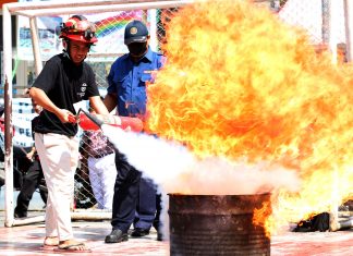 BPBD Surabaya Gelar Simulasi Penanganan Bencana di Rusunawa