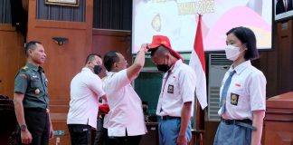 Songsong HUT RI Ke 77, Wawali Armuji Buka Pelatihan Paskibraka Tahun 2022
