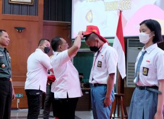 Songsong HUT RI Ke 77, Wawali Armuji Buka Pelatihan Paskibraka Tahun 2022