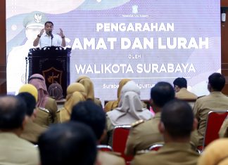 Kumpulkan Camat dan Lurah, Wali Kota Eri Cahyadi Sampaikan 5 Pesan Penting