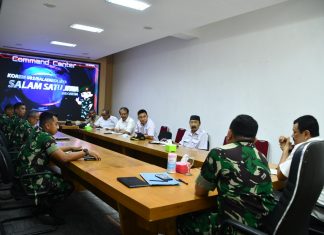 Kasrem Baladhika Jaya Sambut Audiensi Pengurus Olahraga