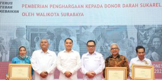 PMI Surabaya Gandeng Disnaker Jatim, Wali Kota Eri Cahyadi Optimis Stok Darah di Surabaya Aman