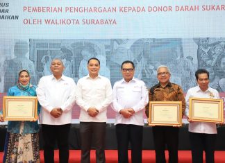 PMI Surabaya Gandeng Disnaker Jatim, Wali Kota Eri Cahyadi Optimis Stok Darah di Surabaya Aman