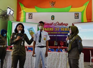 Cegah Tawuran Pelajar, Sahabat Satpol PP Surabaya Goes To School