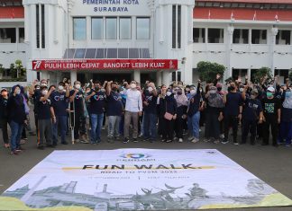 Lewat Gelaran Fun Walk Perdami, Pemkot Surabaya Perkuat Sinergitas Pemberantasan Kebutaan di Surabaya