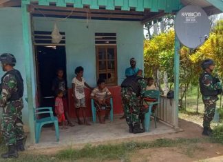Satgas Yonif 511/DY Door to Door Berikan Layanan Pengobatan Gratis Hankam