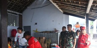 Terjun di Lokasi Bencana Alam, Kolonel Imam Gogor Langsung Pantau Posko Penanggulangan Bencana Hankam