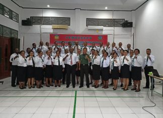 Pegawai Pemkab Sarmi Dapat Pembekalan Wasbang dari Dandim Hankam