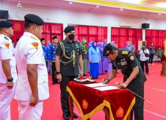 Pangdam V/Brawijaya Selaku Dankogartap III/Surabaya Pimpin Serah Terima Jabatan Kaskogartap III/Surabaya Pangdam V/Brawijaya