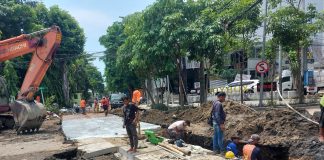 Pengerjaan Saluran Air di Panglima Sudirman dan Biliton Dikebut 2 Minggu, Warga Diimbau Cari Alternatif Jalan Lain