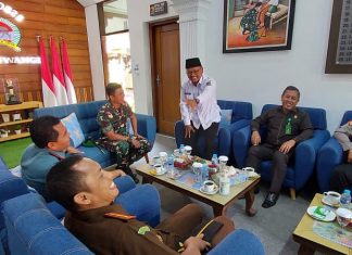 Usai Kodim Bondowoso, Kolonel Imam Gogor Bertandang ke Kodim Banyuwangi Kolonel Imam Gogor