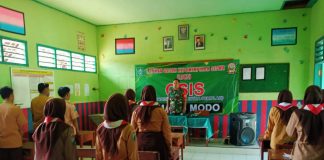 Babinsa Lamongan ke Sekolah, Sampaikan Materi Soal Wasbang Hankam