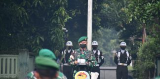 Kasrem 082/CPYJ Sampaikan Empat Poin Penting pada Upacara Rutin 17-an Kasrem 082CPYJ