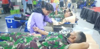 Momen Hari Pahlawan, Korem Baladhika Bersama PDDI Gelar Donor Darah Hankam