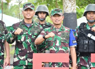 Pangdam V/Brawijaya Meninjau Latihan Pratugas Yonif 527/BY Dalam Rangka Satgas Apter di Wilayah Kodam XVII/Cendrawasih Pangdam V/Brawijaya