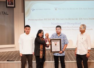 Beri PCR Gratis Buat Masyarakat, National Hospital Raih Rekor MURI National Hospital