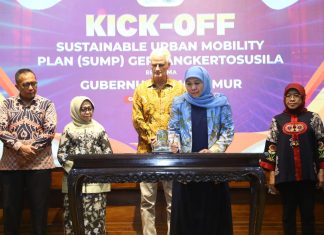 Kick Off Meeting SUMP Gerbangkertosusila Plus, Gubernur Khofifah Optimis Konektivitas Akan Ungkit Perekonomian Jatim Lebih Dahsyat Gubernur Jawa Timur