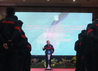 Wali Kota Eri Cahyadi Berangkatkan 248 Atlet POPDA XIII dan PEPAREDA I 2022 Olah Raga Jawa Timur