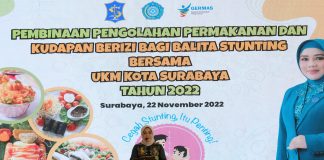 Pemkot Surabaya Latih UMKM Penyedia Permakanan dan Kudapan Gizi bagi Balita Stunting Surabaya Raya