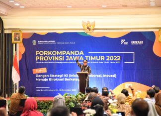 Sekdaprov Jatim Adhy Karyono : Forkompanda Jatim Jadi Bentuk Komitmen Pemprov Jatim Dalam Peningkatan Kapasitas dan Profesionalisme Sekdaprov Jatim