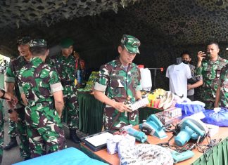 Pangdam V/Brawijaya Meninjau Kesiapan Operasi Satgas Apter Yonif 527/BY di Wilayah Kodam XVII/Cendrawasih Papua Kodam V/Brawijaya