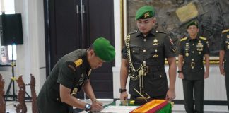 Pangdam V/Brawijaya Pimpin Sertijab Tiga Perwira Menengah di Lingkungan Kodam V/Brawijaya Hankam