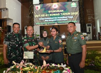 Pangdam V/Brawijaya Menghadiri Tasyakuran HUT Korps Wanita Angkatan Darat ke-61 Hankam