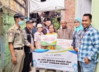 Dukung Program Pemerintah Kota, PDAM Surabaya Bedah Rumah Tidak Layak Huni dan Bangun Jamban Sehat Surabaya Raya
